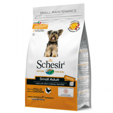 Hrana uscata pentru caini Schesir Small Adult Monoprotein cu pui 800 g