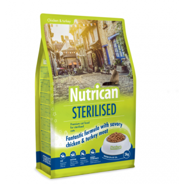 Hrana uscata pentru pisici Nutrican Cat Sterilised 2KG