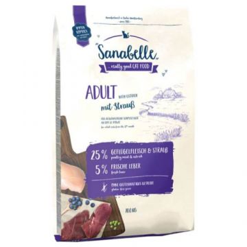Hrana uscata pentru pisici Sanabelle Adult cu strut 10 kg