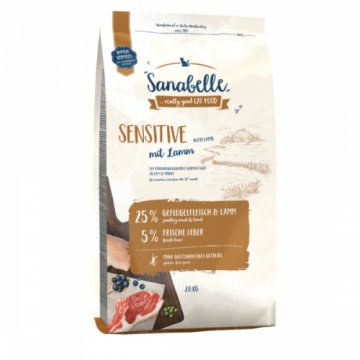 Hrana uscata pentru pisici Sanabelle Sensitive cu miel 2 kg