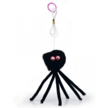 Jucarie din plus pentru pisici Paianjen 15 cm