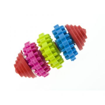 Jucarie pentru caini gantera cu inele Enjoy 7.5 cm