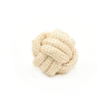 Jucarie pentru caini minge din sfoara impletita Enjoy 7.5 cm