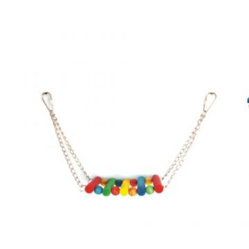 Jucarie pentru pasari mari Leagan Lemn 30X13cm