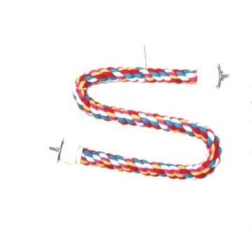 Jucarie pentru pasari Sfoara Color 17X5cm