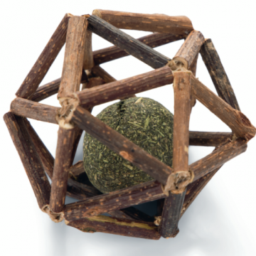 Jucarie pentru pisici Beeztees Bila Catnip&Matatabi 7cm