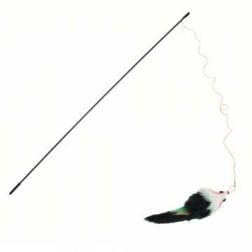 Jucarie pentru pisici Beeztees Undita cu soarece de plus 45 cm PP430418