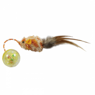 Jucarie pentru pisici Enjoy soarece cu bila