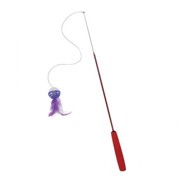 Jucarie pentru pisici Enjoy undita cu minge si clopotel