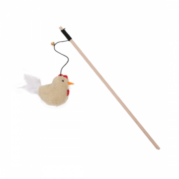 Jucarie pentru pisici Enjoy Undita din lemn 40cm