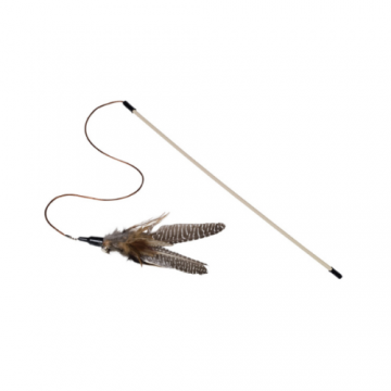 Jucarie pentru pisici Nobby Jucarie undita cu pene 46 cm