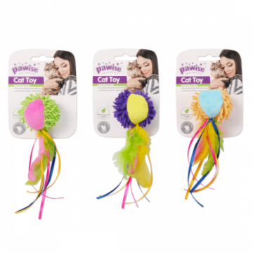 Jucarie pentru pisici Pawise Bila cu Codita