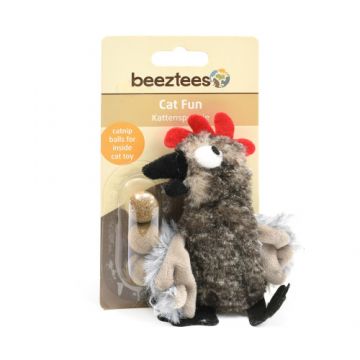 Jucarie Pisici Curcan cu Bile Catnip 12.5 cm