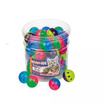 Jucarii pentru pisici Nobby Bila color 42 buc 4 cm