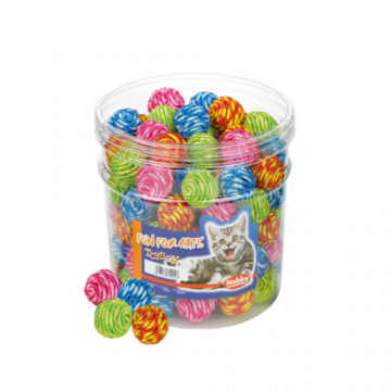 Jucarii pentru pisici Nobby Bila sfoara 100 buc 3.5 cm