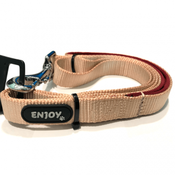 Lesa textila, bej, durabila, lungime 120 cm, latime 1.5 cm