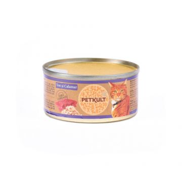 Petkult Cat Ton cu Calamar 80 gr