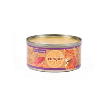 Petkult Cat Ton cu Creveti 80 gr