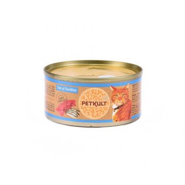 Petkult Cat Ton cu Sardine 80 gr