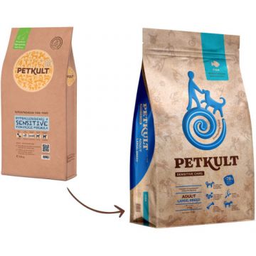 PETKULT Sensitive Adult large, talie mare, Pe?te 12kg
