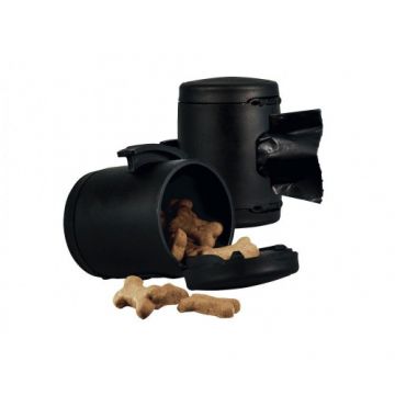 Recipient pentru recompense si saculeti igienici Flexi Vario Multi Box negru