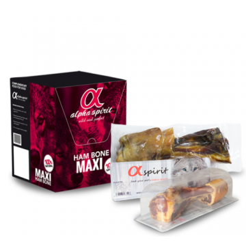 Recompensa pentru caini Alpha Spirit os cu sunca maxi