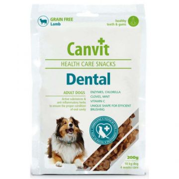 Recompensa pentru caini Canvit Snack Dental 200 gr
