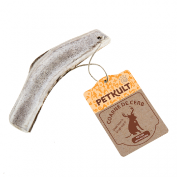 Recompensa pentru caini coarne de cerb rosu Petkult M 80 g