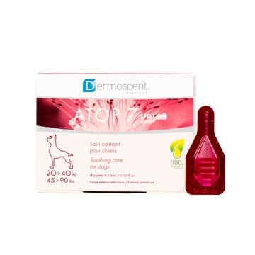 Dermoscent Atop 7 Spot On, produs calmant pentru piele sensibila caini 20-40 kg, 4 pipete