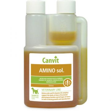 Energizant lichid pentru caini Canvit Amino 250 ml