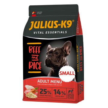 Julius K9 Adult Mini Vital Essentials - Hrana uscata premium - Vita si Orez - 12kg