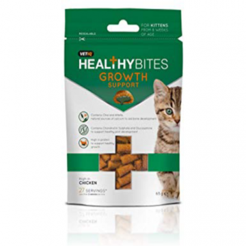 Recompensa pentru pisici VETIQ SNACK KITTEN GROWTH SUPPORT 65gr