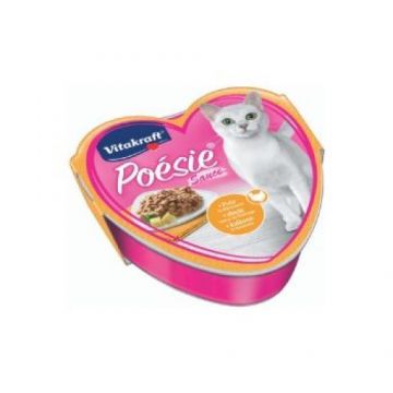 Recompensa pentru pisici Vitakraft Poesie cu Curcan si Branza 85 g
