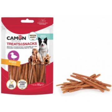 Recompense pentru caini Camon Sticks Rata 80 gr