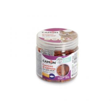 Recompense pentru pisici Camon inimioare somon 60 gr