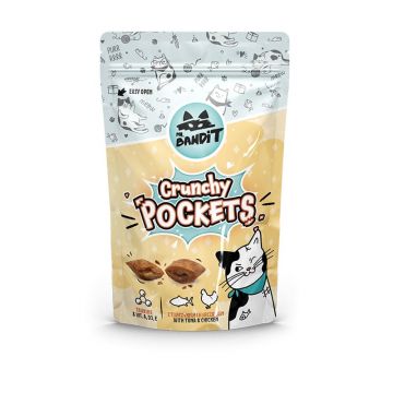 Recompense pentru pisici Mr. Bandit CAT Crunchy Pockets, ton si pui, 40 g