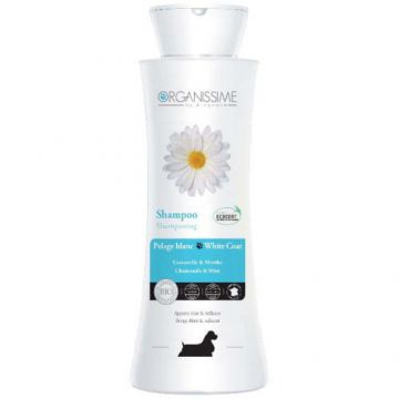 Sampon pentru caini cu blana alba Biogance Dog Shampoo White Chamomile 250 ml