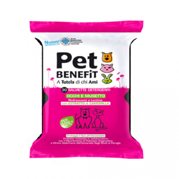 Servetele umede pentru ochi si bot Pet Benefit 30 bucati
