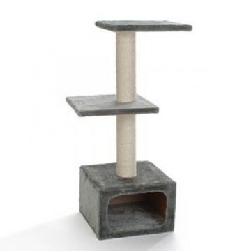 Sisal gri pentru pisici Dora 37x37x92 cm