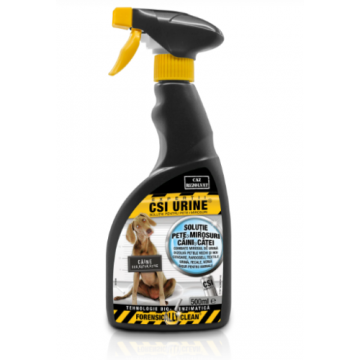 Solutie pentru pete si mirosuri CSI Urine Dog Spray 500 ml