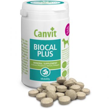 Supliment nutritiv pentru câini Canvit Biocal Plus cu Minerale 230 gr