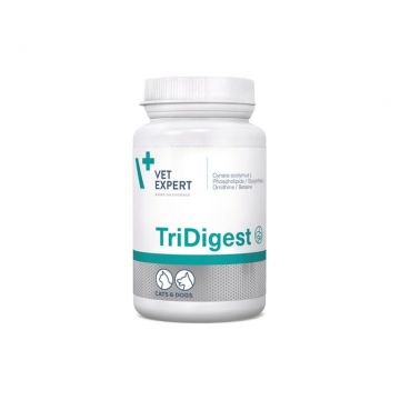 Supliment pentru caini si pisici cu afectiuni digestive Vet Expert TriDigest, 40 tablete