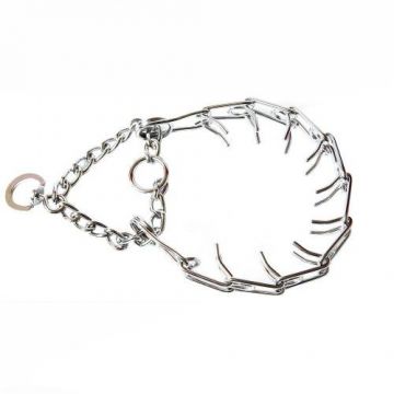 Zgarda de forta pentru caini, metalica, ajustabila, 4 cm x 60 cm