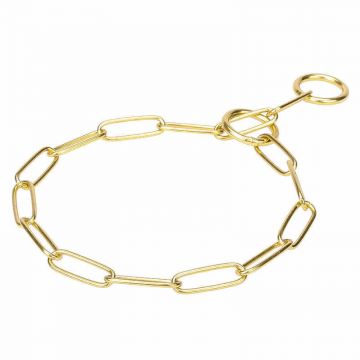 Zgarda dresaj Sprenger, cupru, confortabila pentru blana lunga, 4 mm x 76 cm