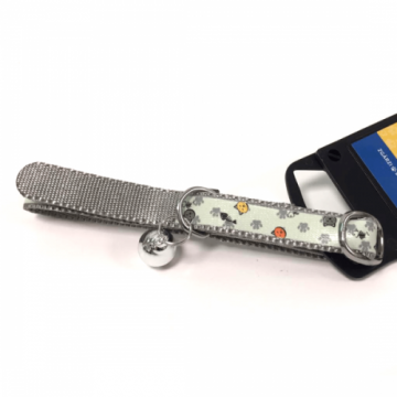 Zgarda reflectorizanta pentru pisici Enjoy Beige HQ NY XS 1.2x35 cm 150702