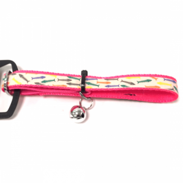 Zgarda reflectorizanta pentru pisici Enjoy Pink HQ NY XS 1.2x35 cm 150702