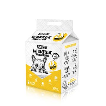 Covorase absorbante antibacteriene cu carbune activ, 60 x 90 cm, 25 bucati