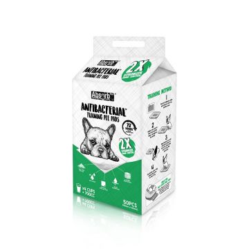 Covorase absorbante pentru caini cu carbune activ, 45 x 60 cm, 50 bucati