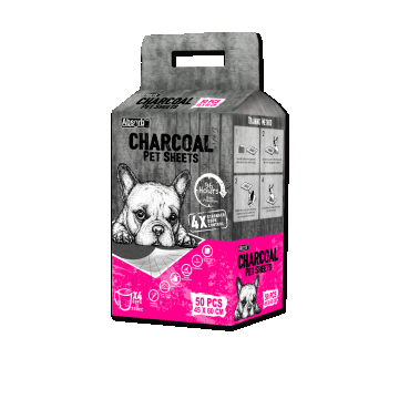 Covorase absorbante pentru caini cu carbune activ, Absorb Plus, 60 x 45 cm, 50 bucati