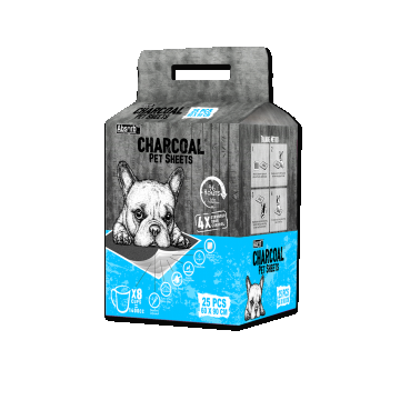 Covorase absorbante pentru caini cu carbune activ, Absorb Plus, 60 x 90 cm, 25 bucati